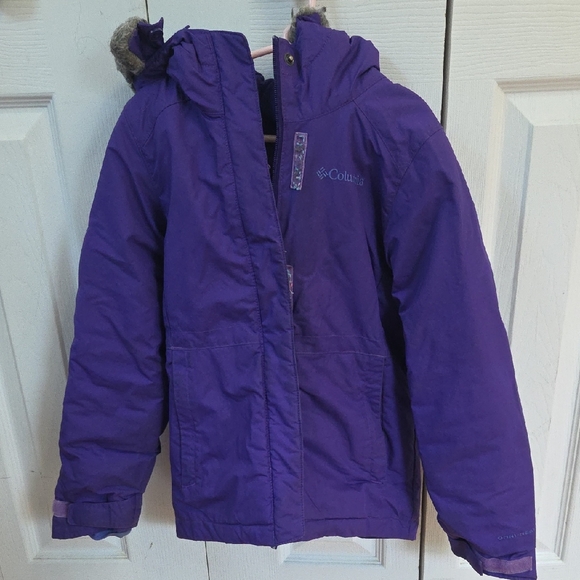 Columbia Kids Puffer Jacket in Purple - Picture 1 of 6